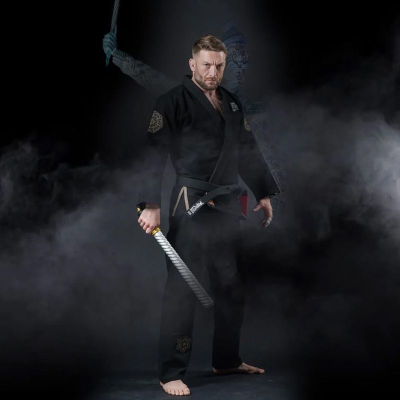 Brazilišo džiu-džitsu GI Fairtex "Treeburam" black 10