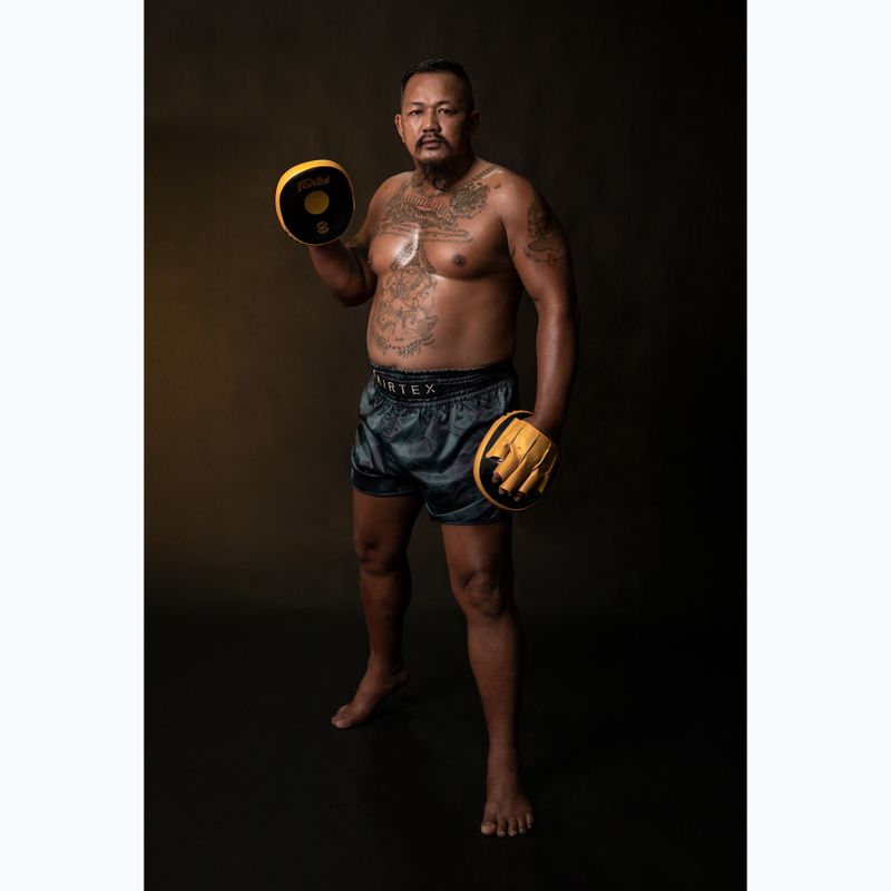 "Fairtex Speed & Accuracy Focus Mitts" juodos/auksinės treniruočių letenos 4