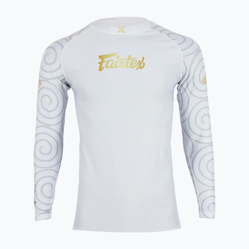 Vyriški marškinėliai ilgomis rankovėmis Fairtex Hanuman Pro white