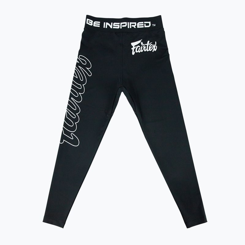 Vyriški treniruočių antblauzdžiai Fairtex Compression CP2 juoda 2