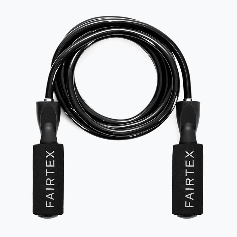 "Fairtex" treniruočių virvė su rutuliniais guoliais juoda