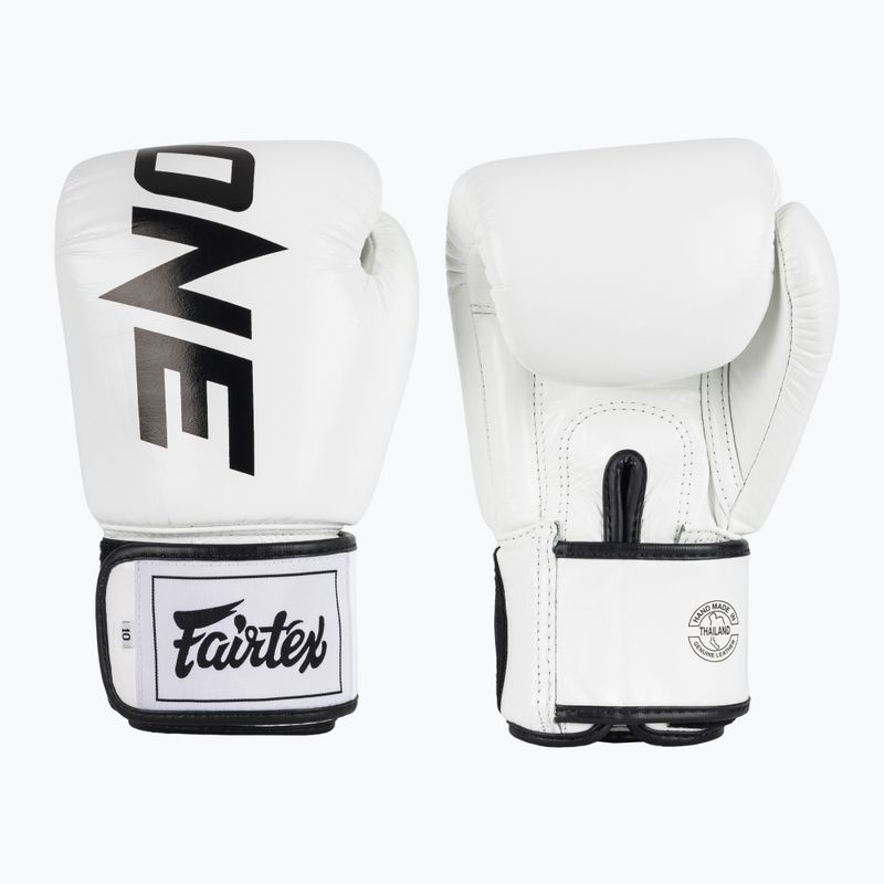 Bokso pirštinės Fairtex ONE X Fairtex Boxing white