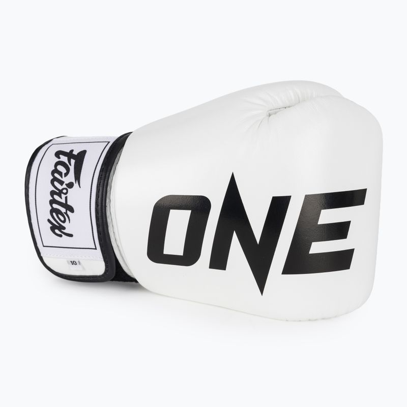 Bokso pirštinės Fairtex ONE X Fairtex Boxing white 5