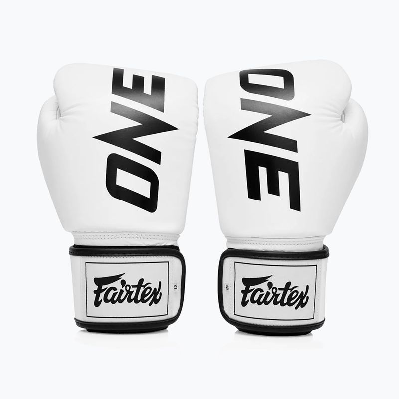 Bokso pirštinės Fairtex ONE X Fairtex Boxing white