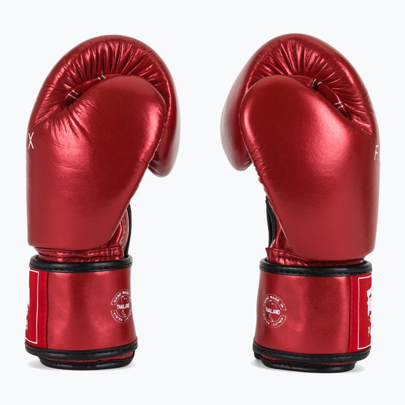 Bokso pirštinės Fairtex Metallic Boxing red 4