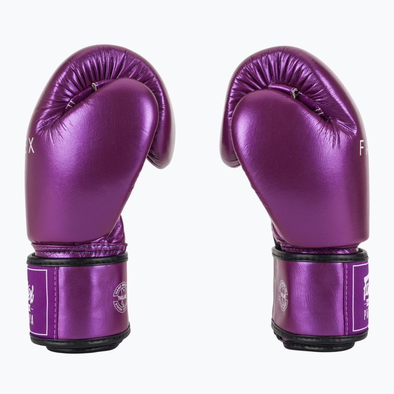 Bokso pirštinės Fairtex Metallic Boxing purple 4