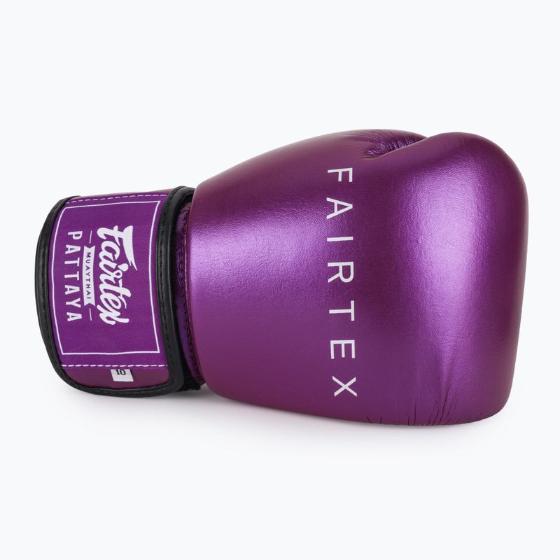 Bokso pirštinės Fairtex Metallic Boxing purple 5