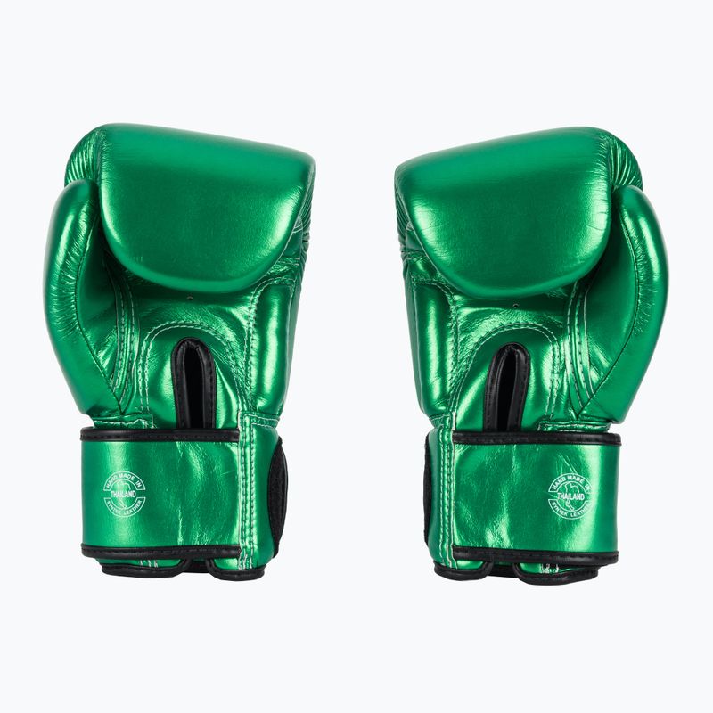 Bokso pirštinės Fairtex Metallic Boxing green 3