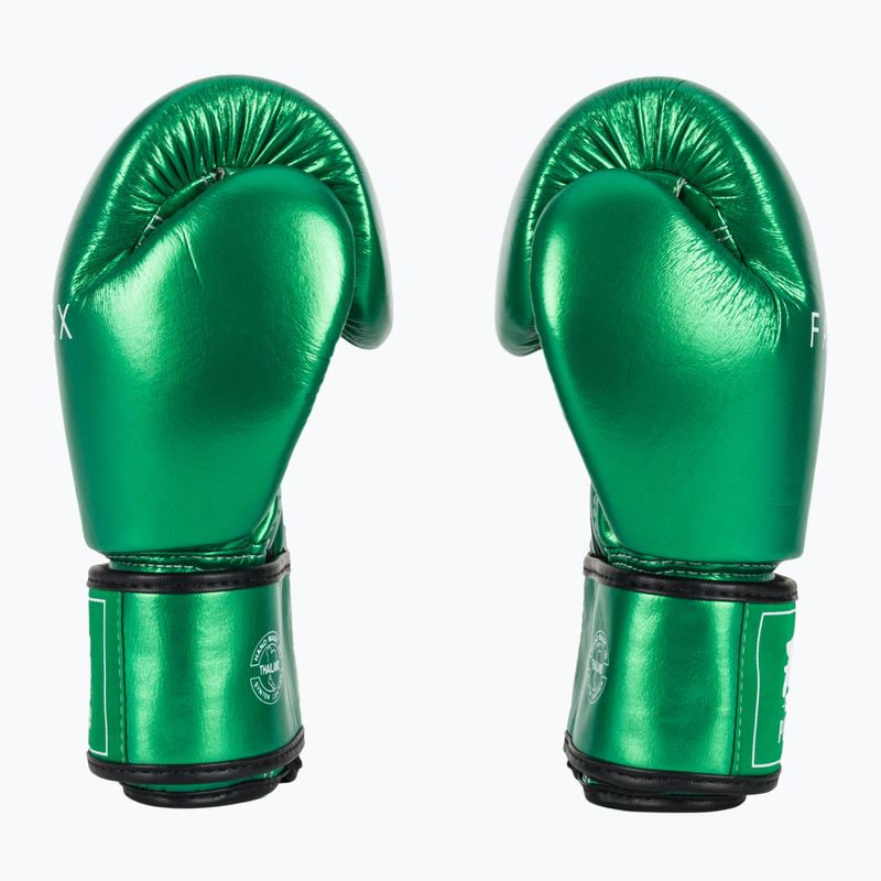 Bokso pirštinės Fairtex Metallic Boxing green 4