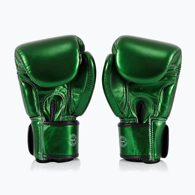 Bokso pirštinės Fairtex Metallic Boxing green 2