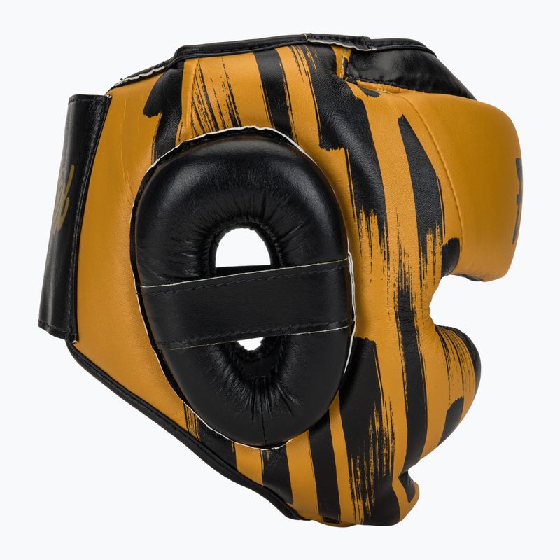 Bokso šalmas Fairtex Microfiber Headguard gold 2