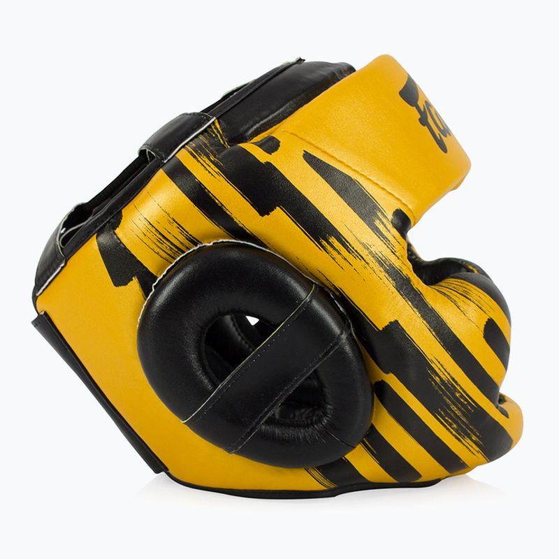Bokso šalmas Fairtex Microfiber Headguard gold 3