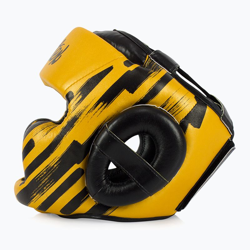 Bokso šalmas Fairtex Microfiber Headguard gold 4