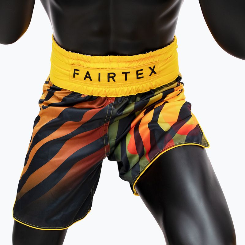 Bokso šortai Fairtex Boxing BT2002 "Tiger" yellow/black 3