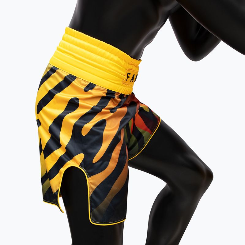 Bokso šortai Fairtex Boxing BT2002 "Tiger" yellow/black 5