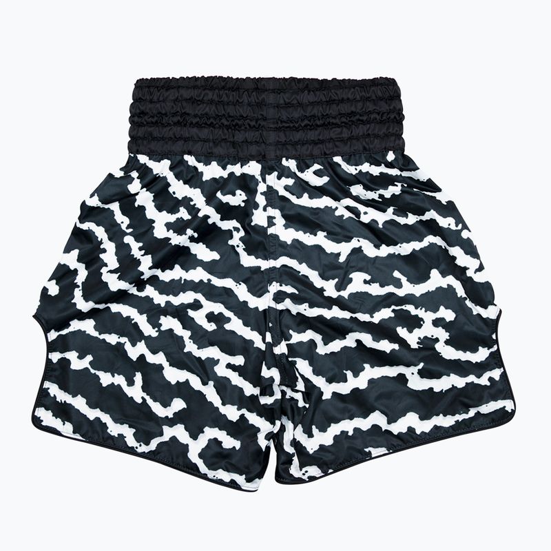 Fairtex bokso šortai BT2004 "Crack", juodi/balti 2