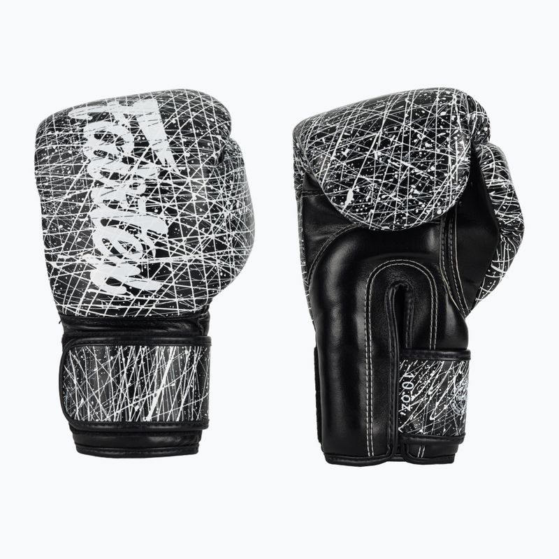 Bokso pirštinės Fairtex Microfiber Art Collections Painter black/white