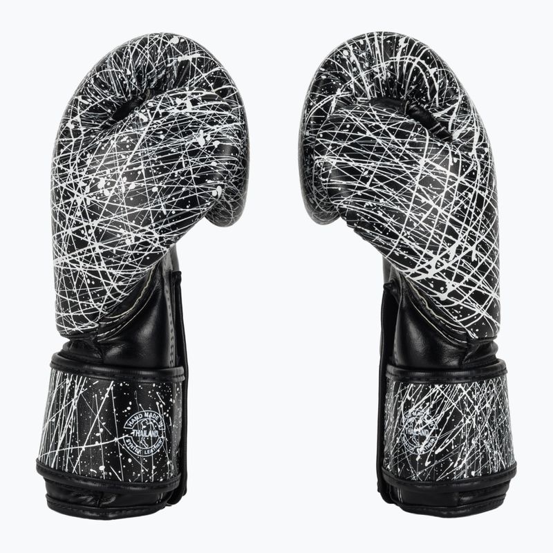 Bokso pirštinės Fairtex Microfiber Art Collections Painter black/white 4