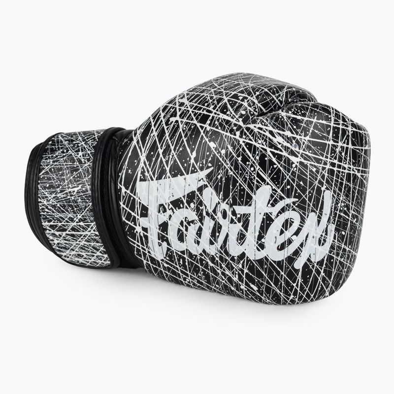 Bokso pirštinės Fairtex Microfiber Art Collections Painter black/white 5