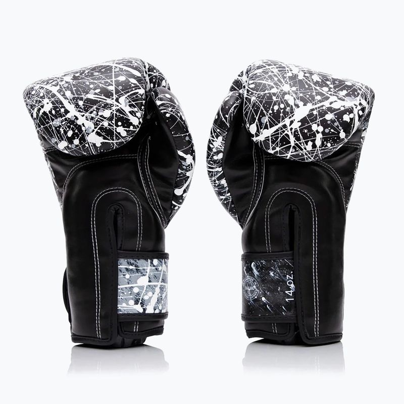 Bokso pirštinės Fairtex Microfiber Art Collections Painter black/white 2
