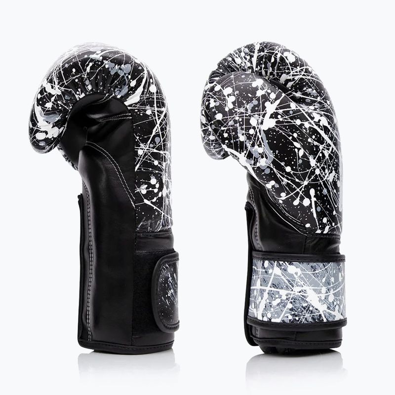 Bokso pirštinės Fairtex Microfiber Art Collections Painter black/white 3