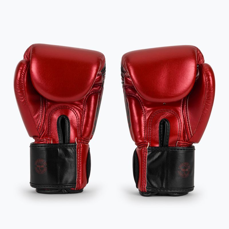 Fairtex Golden Jubilee raudonos bokso pirštinės 3
