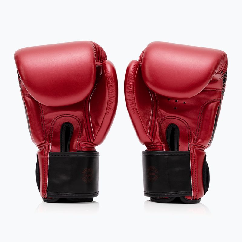 "Fairtex Golden Jubilee" raudonos bokso pirštinės 2