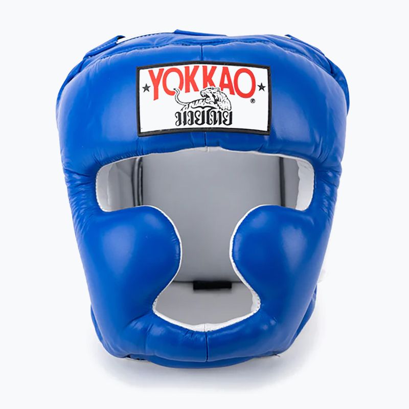 Vyriškas bokso šalmas YOKKAO Training blue