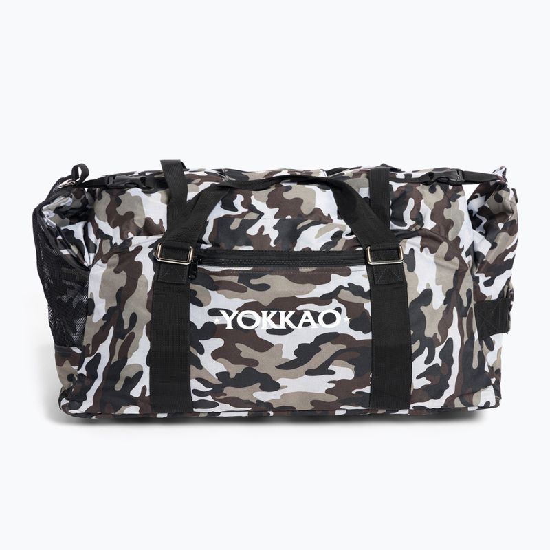 YOKKAO konvertuojamas kamufliažinis sporto krepšys Grey/Black BAG-2-G
