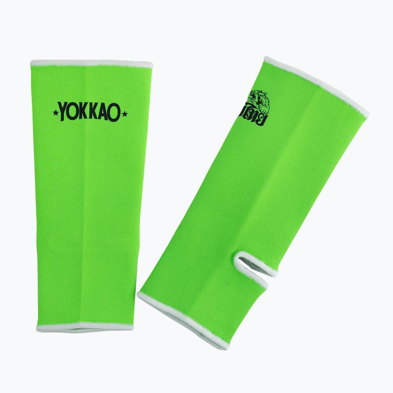Vyriškos kulkšnies apsaugos YOKKAO Muay Thai neon green