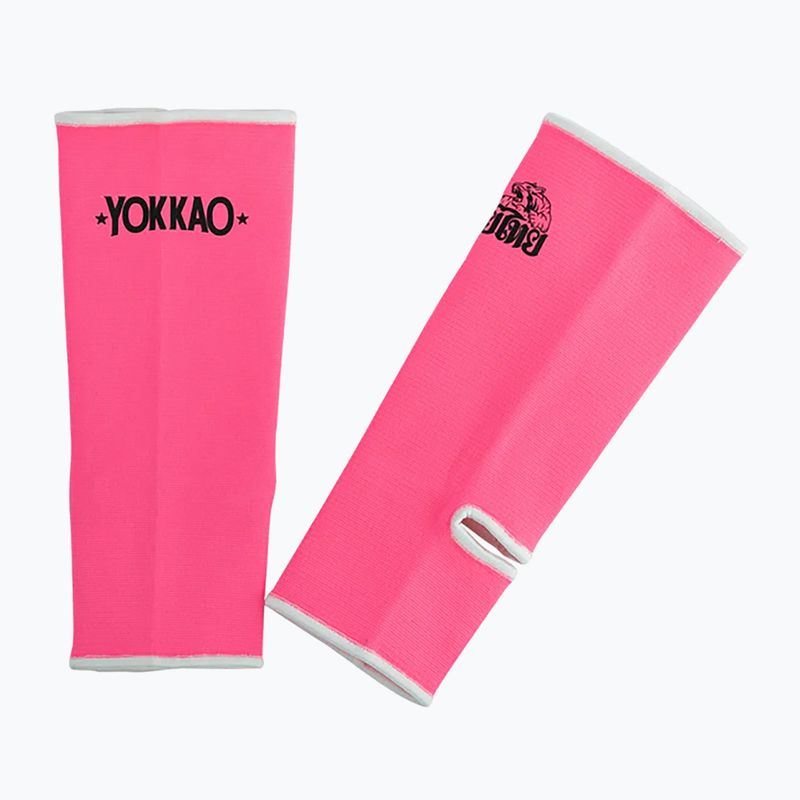 Vyriškos kulkšnies apsaugos YOKKAO Muay Thai neon pink
