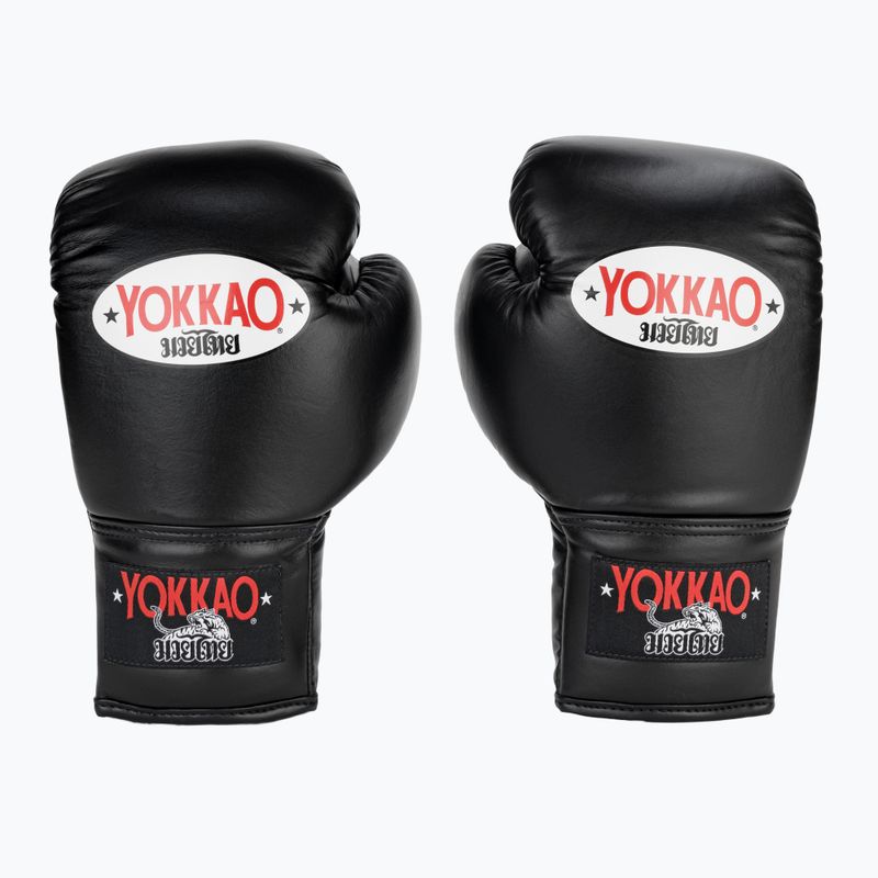 Vyriškos bokso pirštinės YOKKAO Matrix Lace Up black 2
