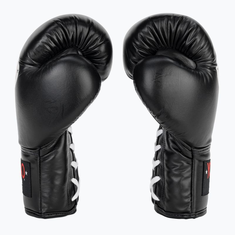 Vyriškos bokso pirštinės YOKKAO Matrix Lace Up black 4