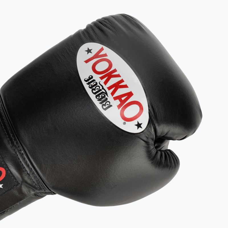 Vyriškos bokso pirštinės YOKKAO Matrix Lace Up black 5