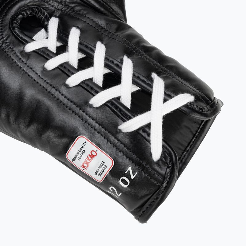 Vyriškos bokso pirštinės YOKKAO Matrix Lace Up black 6