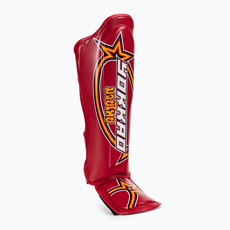 YOKKAO Vertikalios blauzdų apsaugos raudonos spalvos SYGL-VL-2