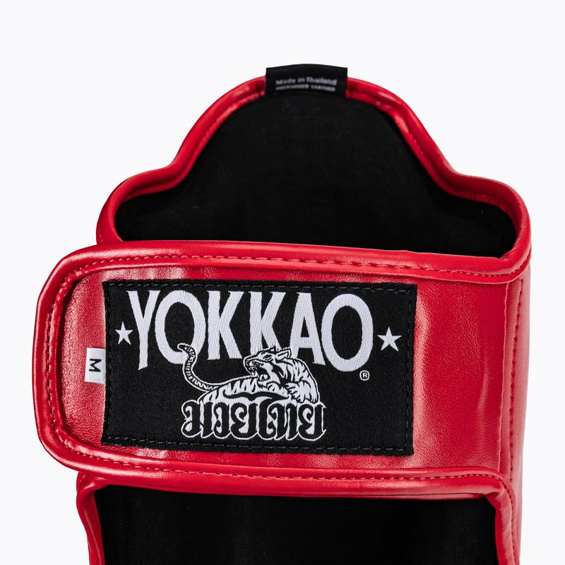 YOKKAO Vertikalios blauzdų apsaugos raudonos spalvos SYGL-VL-2 3