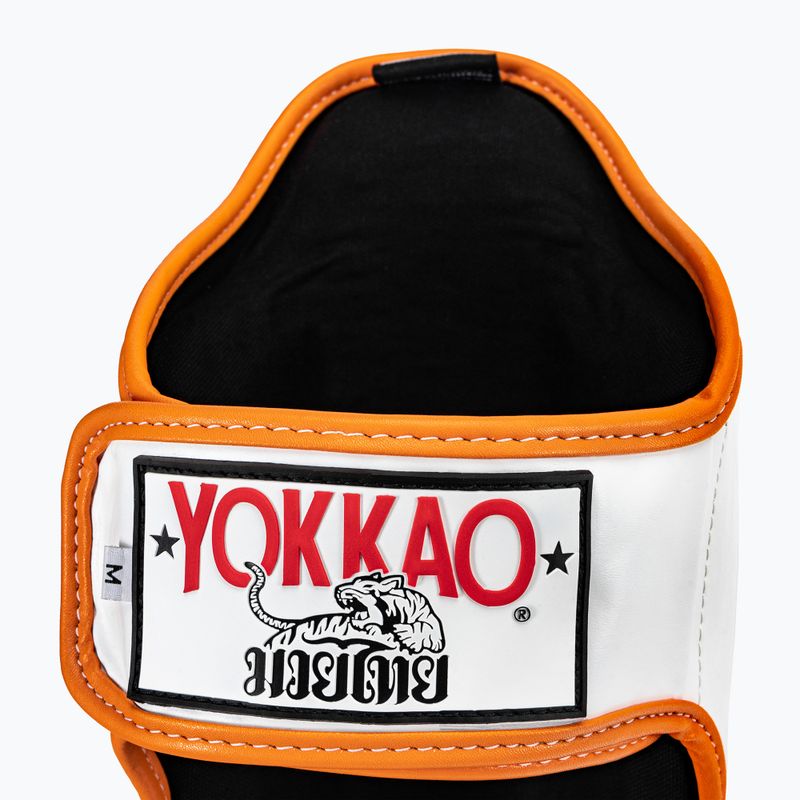 YOKKAO Pad Thai blauzdikaulių apsaugos baltos spalvos SYGL-69-4 4