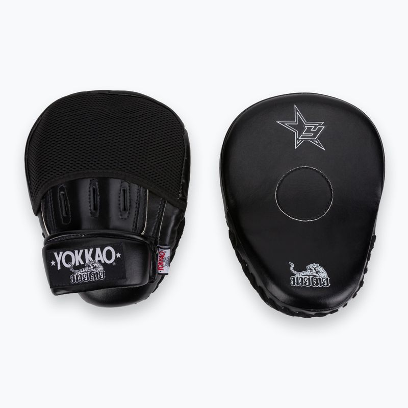 YOKKAO Institution Focus Mitts-Close treniruočių diskai juodi FYMS-1 2
