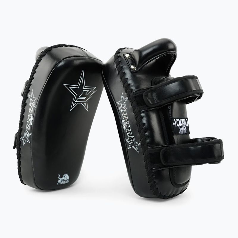 YOKKAO Institution Kick Pads treniruočių diskai juodi KYKS-1