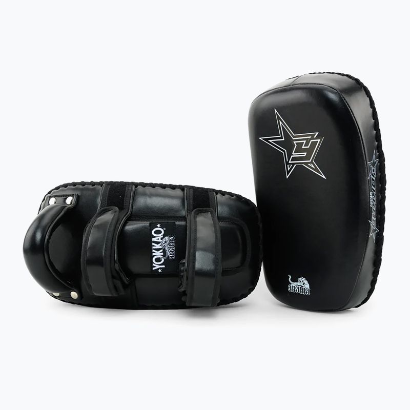 YOKKAO Institution Kick Pads treniruočių diskai juodi KYKS-1 2