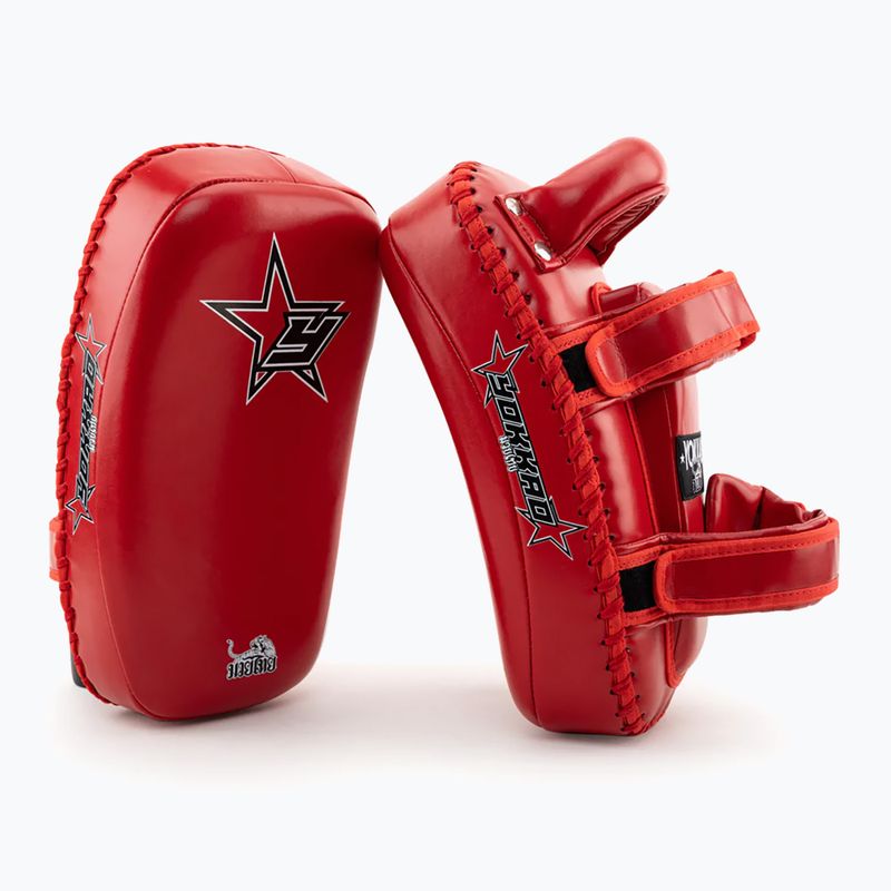 YOKKAO Institution Kick Pads treniruočių diskai raudoni KYKS-2 2