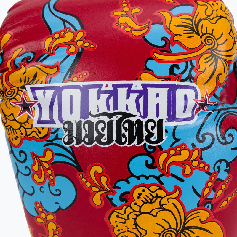 YOKKAO Havajų raudonos bokso pirštinės FYGL-71-2 5