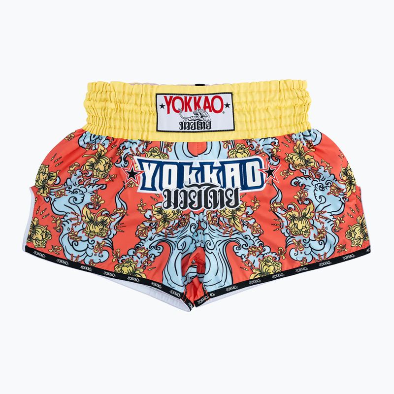 YOKKAO Havajietiški oranžiniai MMA šortai TYBS-136-2