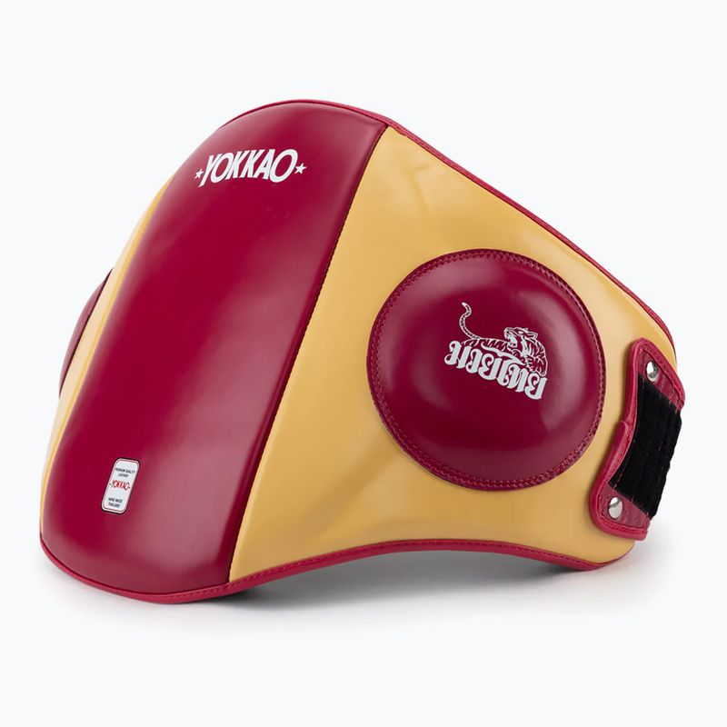 YOKKAO smūgio treniruočių diržas raudona/geltona BYPL-21 2