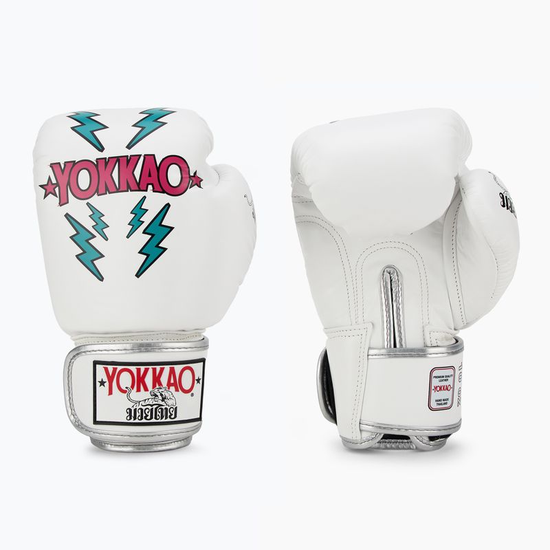 Vyriškos bokso pirštinės YOKKAO Stadium white