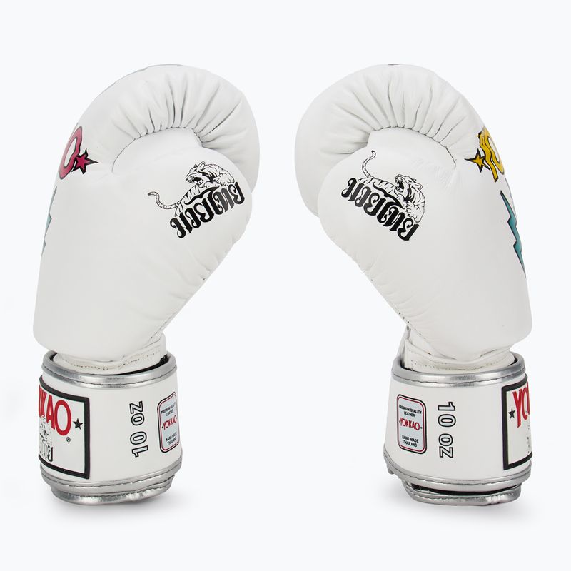 Vyriškos bokso pirštinės YOKKAO Stadium white 4