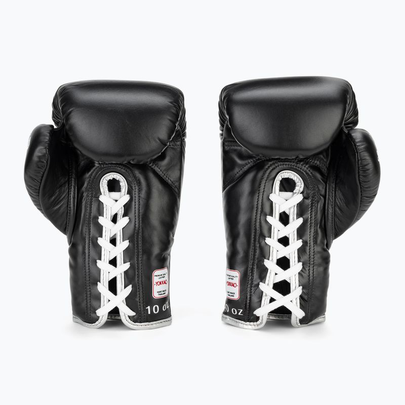 Vyriškos bokso pirštinės YOKKAO Stadium Lace Up black 3