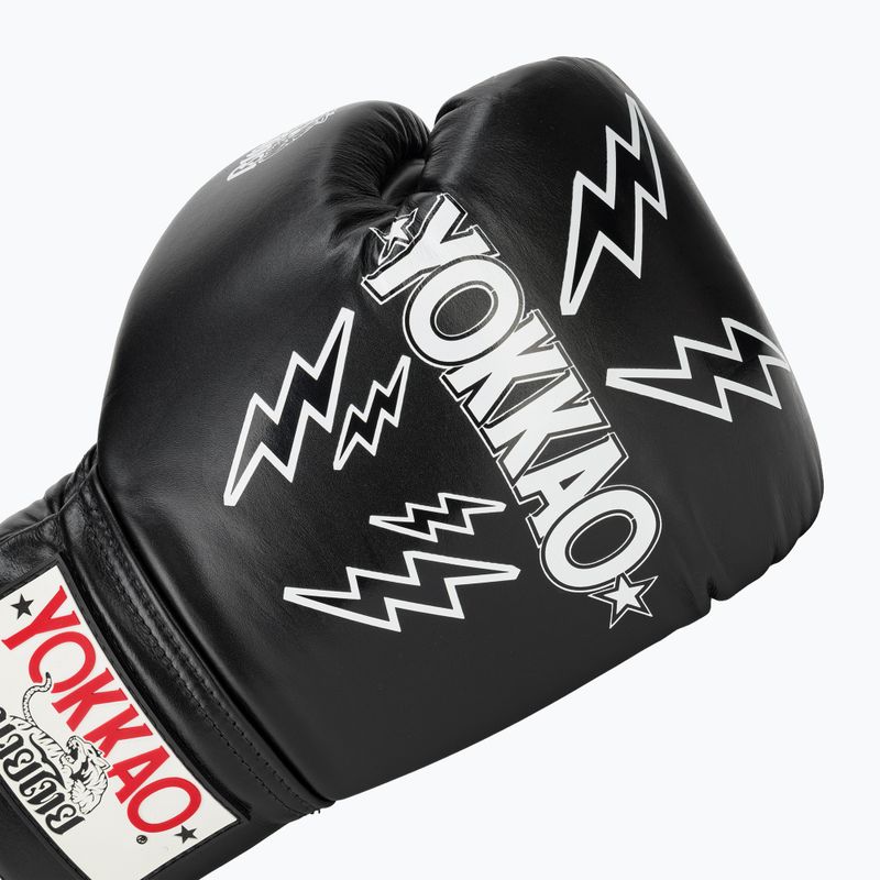 Vyriškos bokso pirštinės YOKKAO Stadium Lace Up black 5