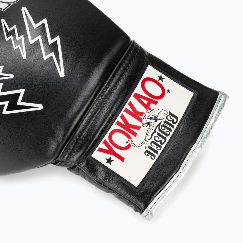 Vyriškos bokso pirštinės YOKKAO Stadium Lace Up black 6
